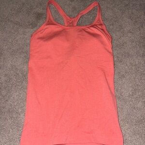 Lululemon Ebb to Street Coral Pink Tank Top Size 6